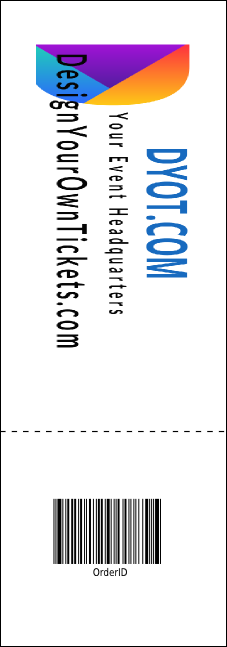 Ice Skating Event Ticket Product Back