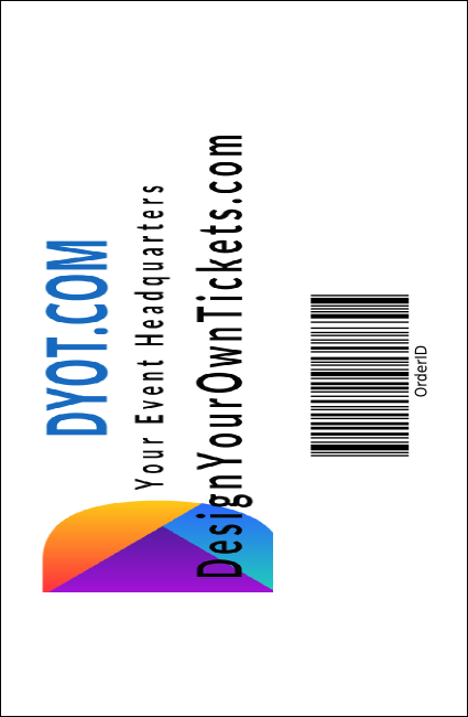 Football Blue Drink Ticket Product Back