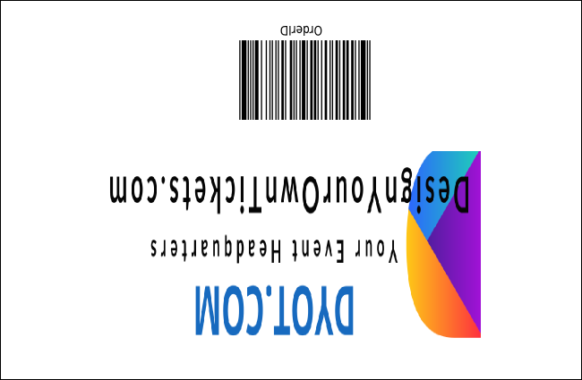 Class Reunion Mascot Purple Drink Ticket Product Back