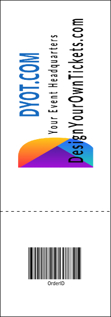 Ice Cream Event Ticket Product Back