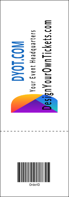 All Purpose Bright Raffle Ticket Product Back