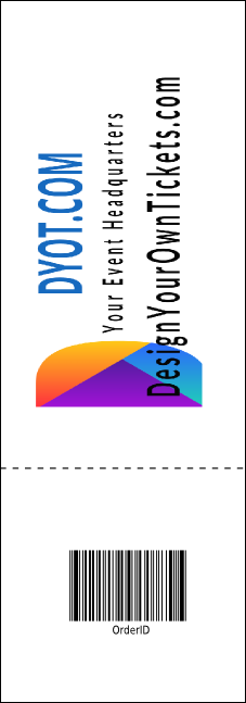 Rainbow Raffle Ticket Product Back