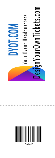 Casino Raffle Ticket Product Back