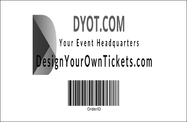 Hip Hop BW Drink Ticket Product Back