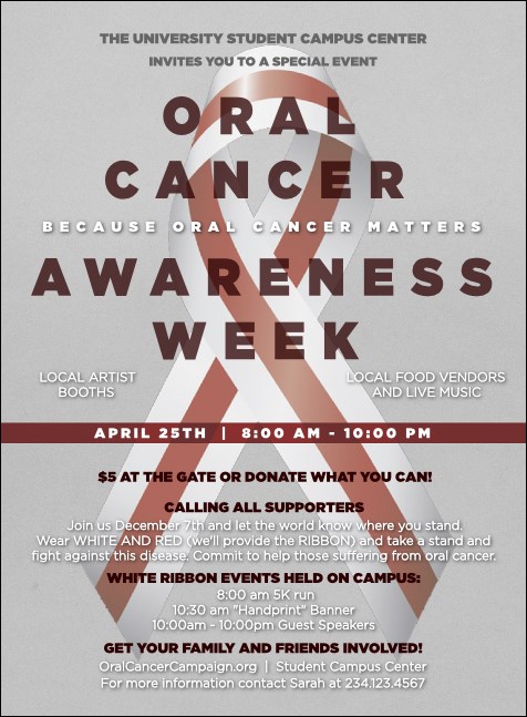 Oral Cancer Invitation Product Front