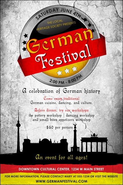 German Poster Product Front