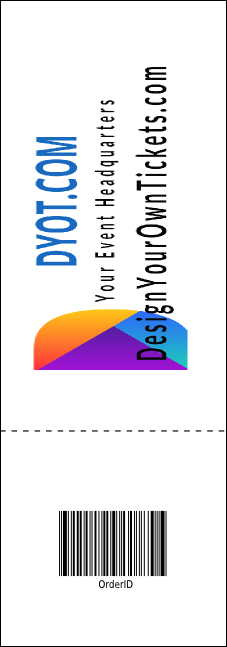 German Raffle Ticket Product Back