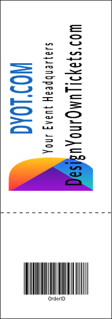 Mexican Flag Event Ticket Product Back