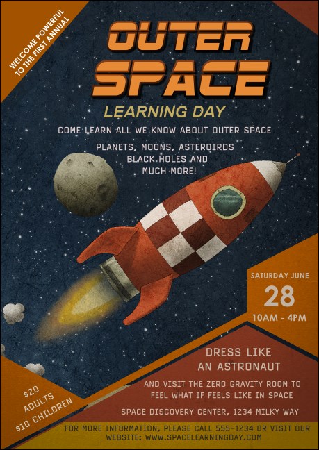 Spaceship Postcard Product Front