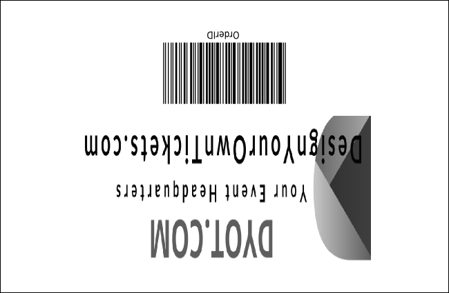 Rock Concert BW Drink Ticket Product Back