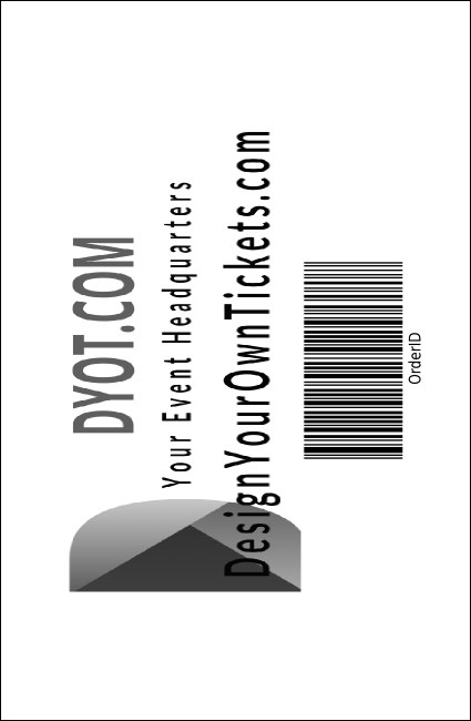 Indianapolis Drink Ticket (black and white) Product Back