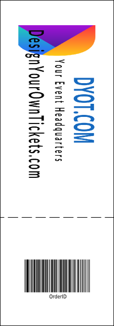 Galaxy Hip Hop Yellow Event Ticket Product Back