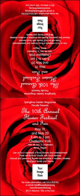 Red Rose Table Tent