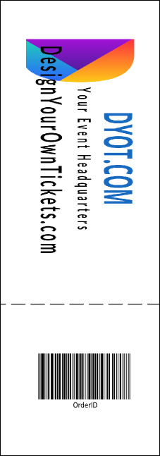 Your Image Concert Reserved Event Ticket Product Back