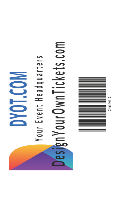 Stock Car Racing Drink Ticket Product Back