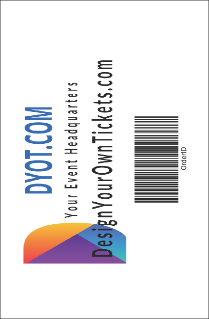 Drag Racing Drink Ticket Product Back