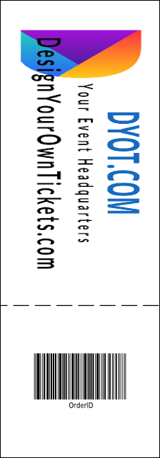 Baseball 001 Reserved Event Ticket Product Back