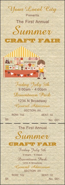 Craft Reserved Event Ticket