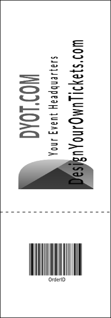 All Purpose Circles Black and White Raffle Ticket Product Back