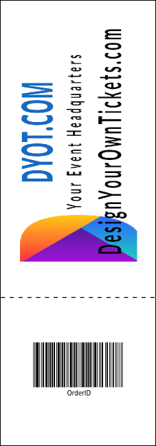 Fall Simple Event Ticket Product Back