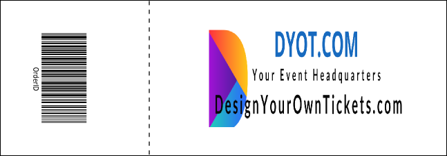 Green Year Event Ticket Product Back