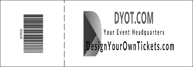 All Purpose Event Ticket 0007 Product Back