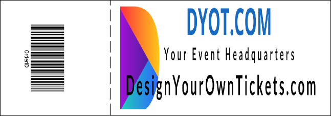 Blue and Black Event Ticket 0007 Product Back