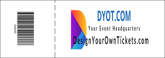 Color Logo Raffle Ticket 0007 Product Back
