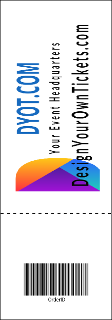 Jazz Dance Event Ticket Product Back