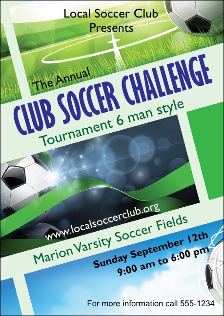 Soccer Ribbon Postcard Mailer