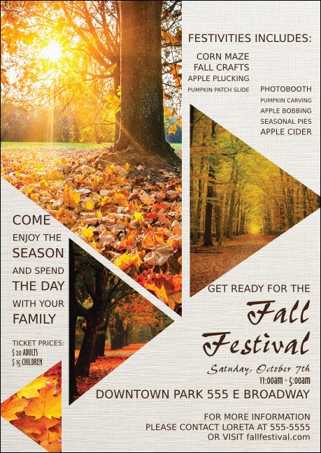 Fall Geometric Postcard Mailer