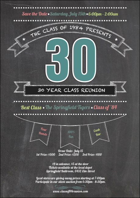 Class Reunion  Postcard Mailer