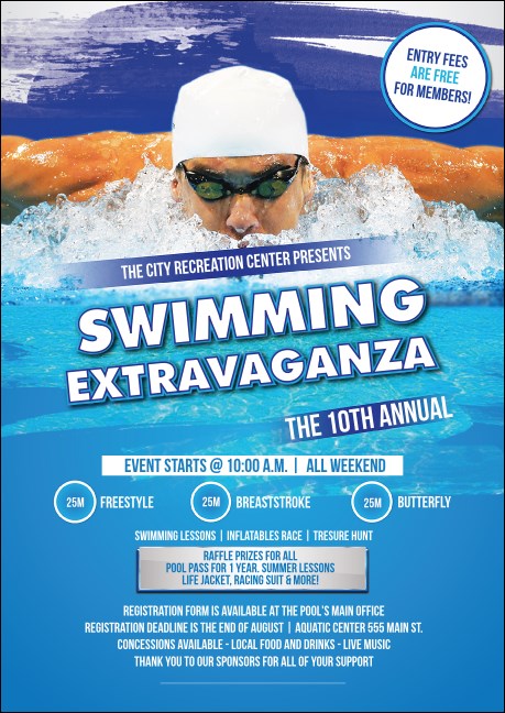 Swimming Postcard Mailer