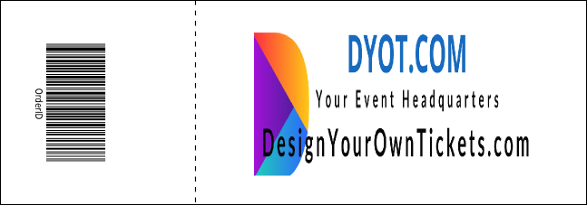 Orange Ribbon Reserved Event Ticket Product Back