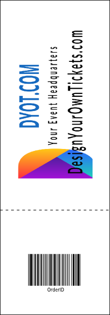 Baseball Reserved Event Ticket Product Back