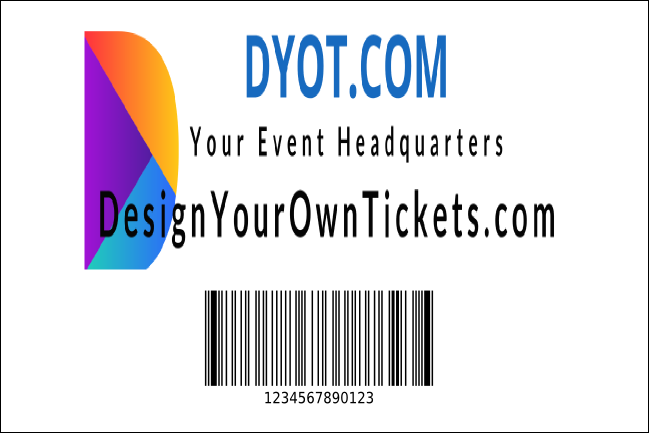 Sports Ticket Black & Yellow Economy Event Badge Product Back