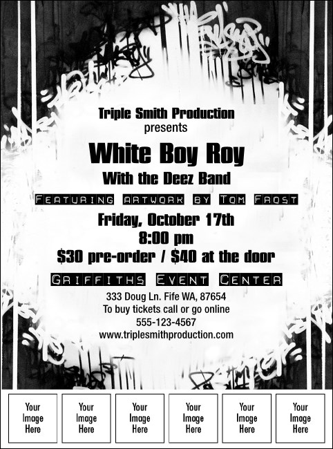 Hip Hop BW Flyer