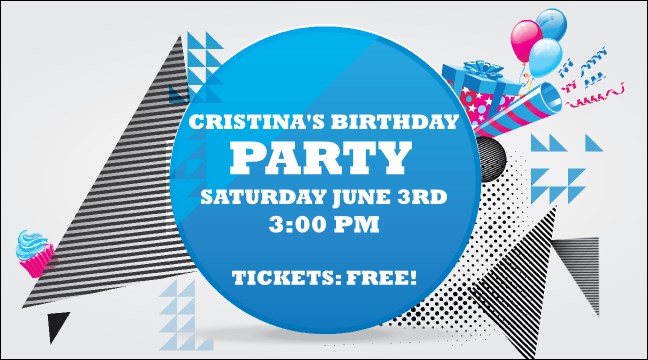 Birthday Geometric Facebook App