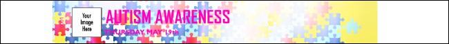 Autism Awareness Premium Synthetic Wristband Product Front