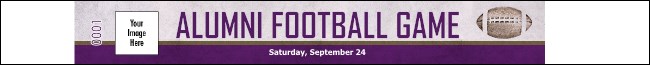 Football Purple Premium Synthetic Wristband