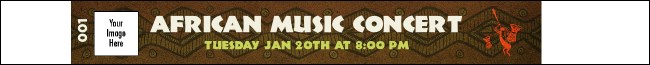 African Music Premium Synthetic Wristband
