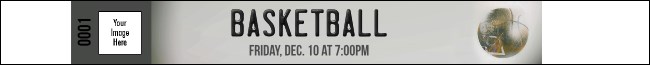Basketball Schedule  Premium Synthetic Wristband