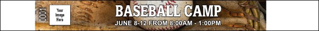 Baseball Camp Premium Synthetic Wristband