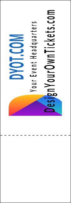 Book Fair QR Event Ticket Product Back