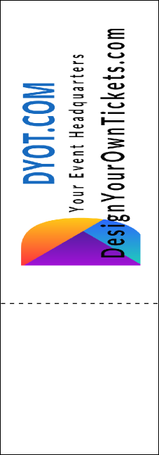 Dinosaur Illustrated QR Event Ticket Product Back
