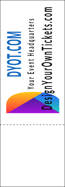 Faded Colors QR Event Ticket Product Back
