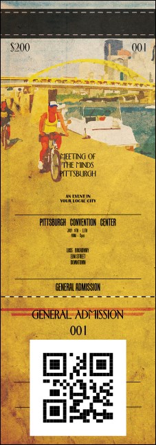 Pittsburgh 2 QR Event Ticket Product Front