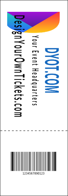 Tuscany QR Event Ticket Product Back