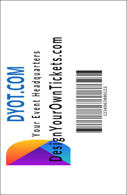Abstract VIP Event Badge Small Product Back