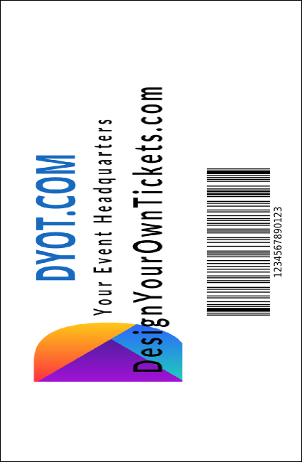 Abstract Lights VIP Event Badge Small Product Back